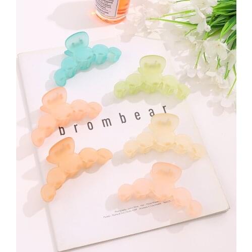 ZOVOLI Korean Candy Colors Hair Claws Elegant Acrylic Hair Clips Hairpins Barrette Headwear for Women Girls Accessorie Gift 2021