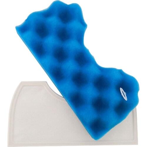 1 Set Blue Sponge Filter + 1 Set Dust Hepa Filter for Samsung DJ63-00669A SC43-47 SC4520 SC4740 VC-9625 VC-BM620 Vacuum Cleaner