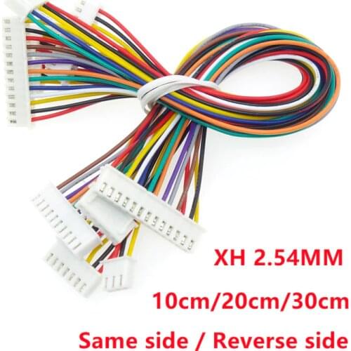 10PCS XH2.54 Electronic Wire Terminal Wire Double Head 10cm/20cm/30cm Cable 26awg Double Head Same side / Reverse side Connector