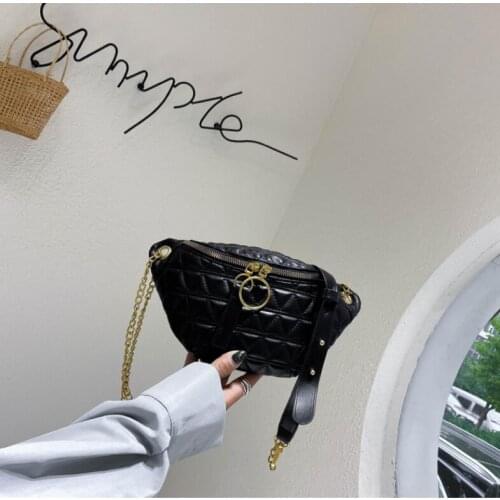 2021 Fashion Womens Waist Bag Chest Bag PU Waterproof Shoulder Bags Waist Pack