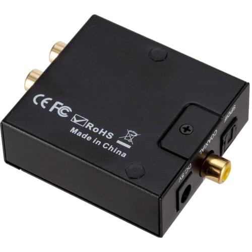 3.5mm audio converter coaxial optical Toslink digital to jack analog digital audio decoder stereo amplifier analog L/R RCA SPDIF