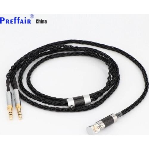 8 Core Headphone Earphone Cable For Denon AH-D600 D7100 Hifiman Sundara Ananda HE1000se HE6se he400i he400se Arya