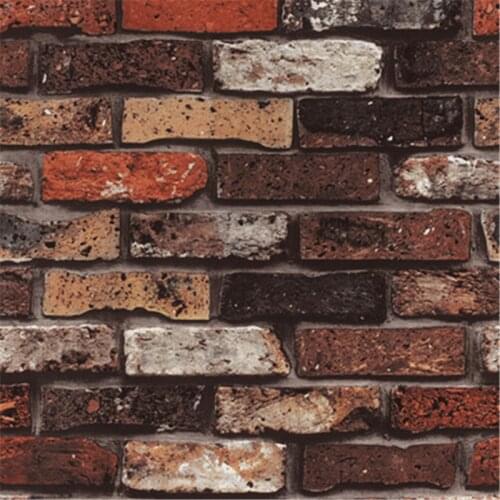 Beibehang Retro Chinese Style 3d Stereo Mosaic Brick Wallpaper Restaurant Restaurant Bar Restaurant Background Wallpaper