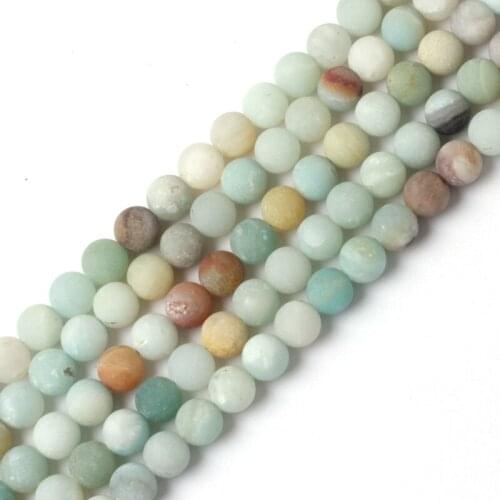 Amazonite stone beads natural gemstone beads DIY loose beads for jewelry making strand 15" wholesale