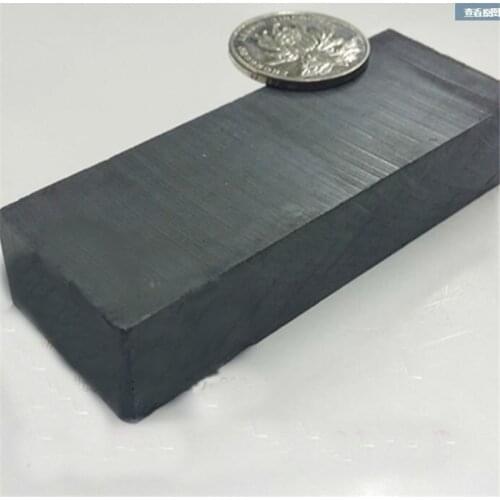 Zion 6pcs 85x32x18mm ferrite magnet Y30 black block ferrite magnet 85*32*18mm extreme working temperature 250 Celsius