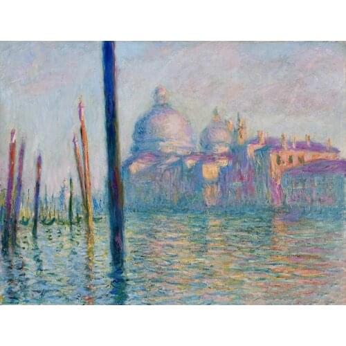 Monet Famous Painting Venice Grand Canal 5D DIY Diamond Painting Landscape Diamond Embroidery Rhinestones Mosaic Picture