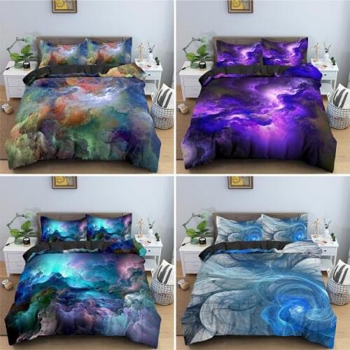 Abstract Duvet Cover Sets 3D Psychedelic Bedding Set King Queen Size Bedroom Quilt/Comforter Cover With Pillowcase 2/3 PCS
