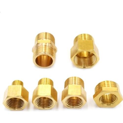 M14 M20 1/8" 1/4" 3/8" 1/2" BSP Female Male Thread Brass Reducer Bushing Pipe Fitting Adapter