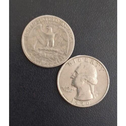25mm US 25 Cents America Coins Old Original Infrequent Coin Commemorative Edition 100% Real