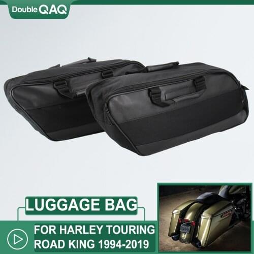 Motorcycle saddle bag luggage rack side bag lining for King Harley Travel Road King Electra Street gliding Ultra Tour FLTR FLHX