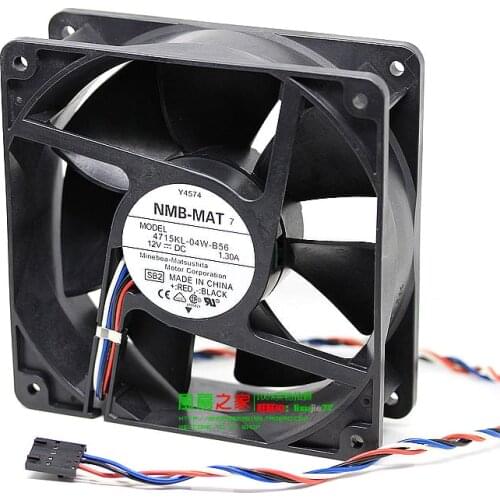 NEW NMB-MAT Minebea 4715KL-04W-B56 12cm 12V 1.3A FOR DELL Y4574 cooling fan