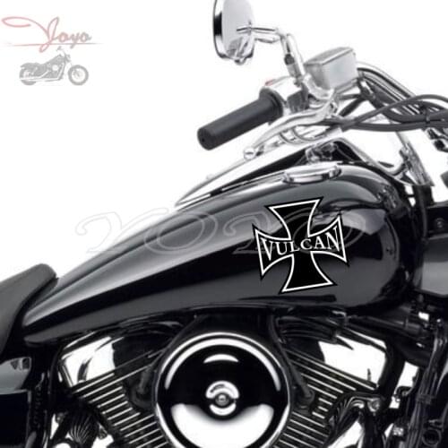 Cross Decal Fairing Stickers Fuel Tank Decals Vinyl Sticker For Kawasaki Vulcan VN1500 VN1600 VN1700 VN2000 VN500 VN800 VN900