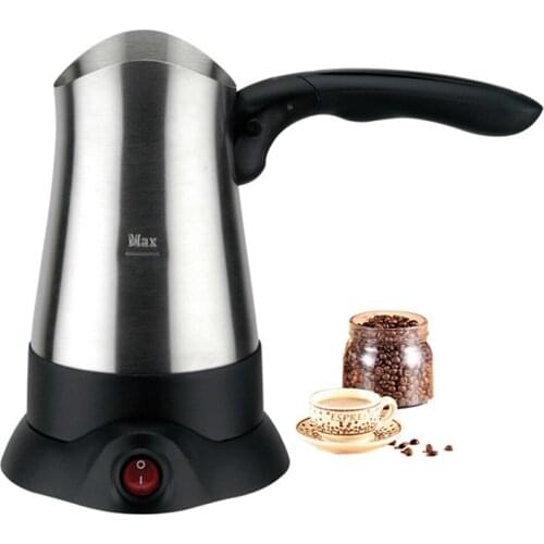 270ML Portable Turkey Coffee Maker Electrical Stainless Steel Coffee Pot Cafeteira Expresso Food Grade 360 Degree Coffee Kettle