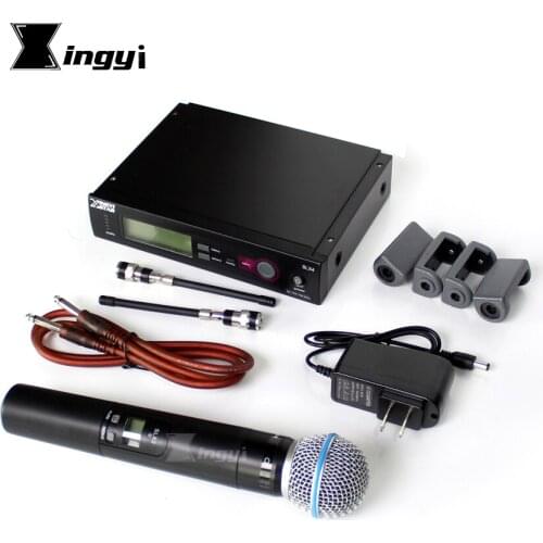 Professional UHF Wireless Microphone SLX4 SLX2 Handheld Dynamic Cordless Mic For Slx24 Beta58 Stage Singer Sing DJ Mixer Audio