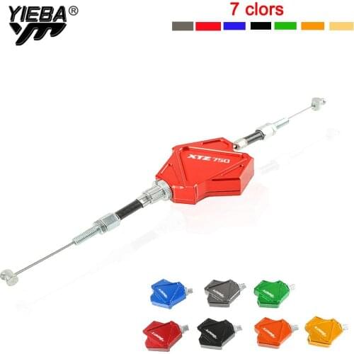 For Yamaha XTZ750 XTZ 750 With Logo Motorcycle Accessories CNC Aluminum Stunt Clutch Levers Easy Pull Cable System Motocross