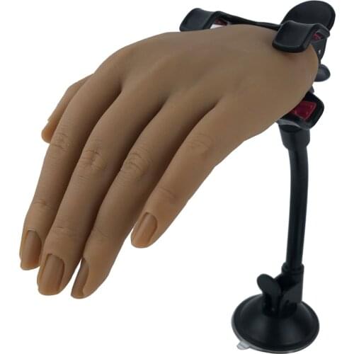 Tgirl Sillicone Hand For Nail Art 3D Adult Mannequin With Flexible Finger Adjustment Display Model Moveable Nails
