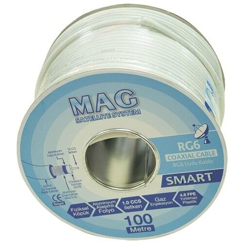 RG6/U4 MAG SMART ANTENNA CABLE 64 WIRE (100 METERS)
