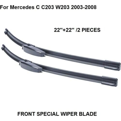 Windscreen Wiper For Mercedes C C203 W203 2003-2008 22''+22'' Auto Wipers Blade Accessories Auto Windshield