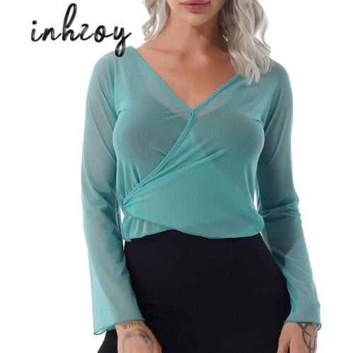 Long Sleeve Yoga Crop Tops Cropped Sweatshirts Lightweight Stretch Exercise Athletic Shirts for Women Workout Dance Training