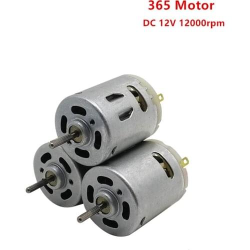 365 DC motor micro motor high speed 3V-12V hair dryer motor toy car DIY small production motor