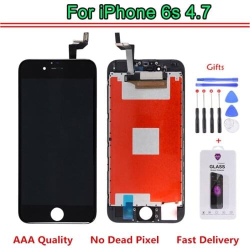 1pcs Grade AAA LCD For iphone 6s Display Touch Screen Digitizer Replacement Full Assembly With Tools Kit and Screen Protector
