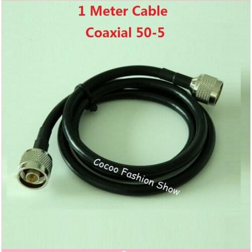 ZQTMAX 1m 50-5 Coaxial Cable 50ohm for Mobile Signal Booster and Power Splitter/Feeder, cavity/power splitter connection line