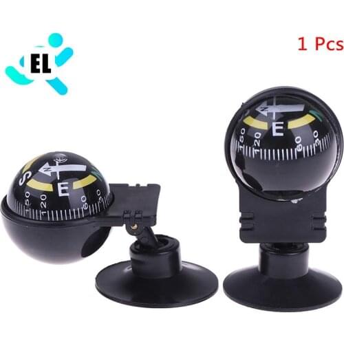 High Quality 1 Pcs 360 degree rotation Navigation Ball Shaped Car Compass with Suction Cup