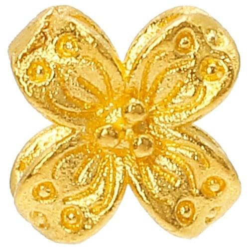 1pcs New Arrival 24K Yellow Gold Bracelet 999 Gold Hollow Flower Bracelet DIY Bracelet