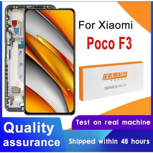 100% Tested 6.67" AMOLED For Xiaomi Poco F3 Display Touch Screen Digitizer Assembly For Poco F3 M2012K11AG LCD Replacement