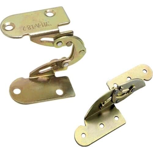 2pcs 180 degree flap hinge iron hidden folding hinge for Dining table desk bed bracket mechanism combination Furniture fittings
