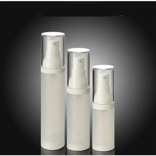 300xAirless 20ml 30ml 50ml Epmty Frosted Vacuum Pump Toilet Vessel Cosmetic Bottle Mini Transparent Lotion Bottle Gels Dispenser