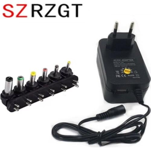 3V 4.5V 5V 6V 7.5V 9V 12V 2A 2.5A AC/DC Adapter Adjustable Power Supply Universal Adaptor Charger for LED Light Bulb Strip CCTV