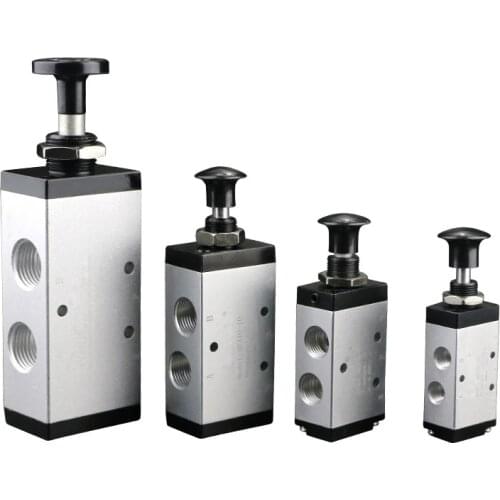 4R210-08 5 Port 2 Pos Hand Lever Operated Control Pneumatic Valve Manual switch valve push connector Muffler 4R310-10