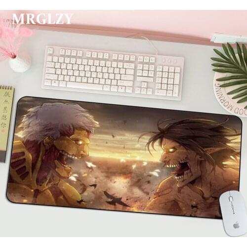 Promotion Attack on Titan Multi-size Anime Mouse Pad Gamers Accessories Play Mat Rug PC Gamer Cabinet Player Table Pad Pc