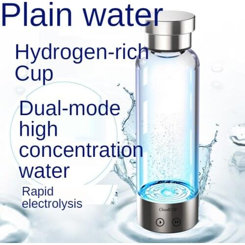 480ML Hydrogen-Rich Water Generator Bottle Portable Water Alkaline Ionizer Bottle Hydrogen Water Anti-age Energy Cup