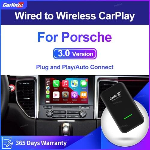 Carlinkit 2.0 CarPlay Wireless Adapter for Porsche Panamera Cayenne Macan GT3 2015-2020 Car Play Activator Carplay2Air USBDongle