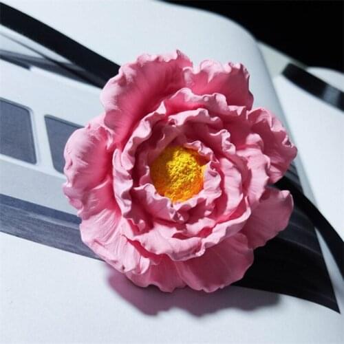 Peony flower Rose Flower Silicone Mold Handmade Flower Candle DIY Soap Mold