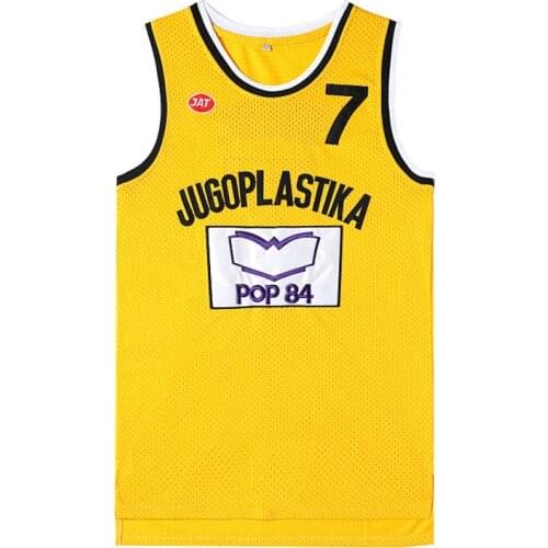 KUKOC Jersey JUGOPLASTIKA 7 KUKOC Movie Basketball Jerseys Sports Shirt Singlet Uniform POP 84 Quick Dry