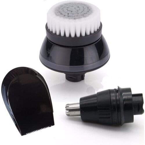 3pcs Nose Trimmer Head+ Cleansing Brush+Trimmer for Philips S5000 S9531 S9721 S9711 S9731 RQ1250 RQ1160 RQ1190X RQ1090 RQ12