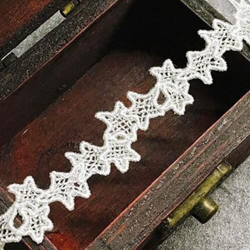 GXINUG 5yard/Lot Star Lace Ribbon Trims Underwear Lace Trim Embroidered Sewing Decoration African Lace Necklace Scrapbook Fabric