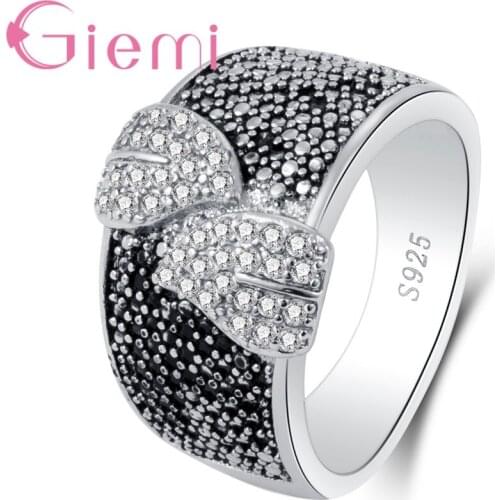 Full Crystal Paved Luxury Ring Fashion Romantic Anniversary Mulit Color Engagement Women Jewelry Real Silver Anillos