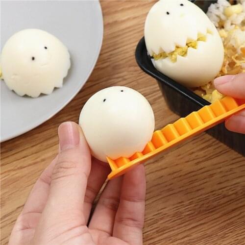 2Pcs Creative Fancy Egg Cutter Boiled Eggs Cut Flower Style Lace Egg Wave-cut Lovely Breakfast Making Tools Home Kitchen Tools