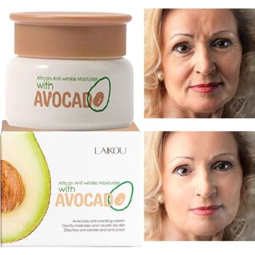 1Pcs Face Cream Repair Anti-Drying Anti-Aging Deep Hydration Anti-Cracking Anti-Wrinkle Avocado Extract Beauty Skin Care 35g