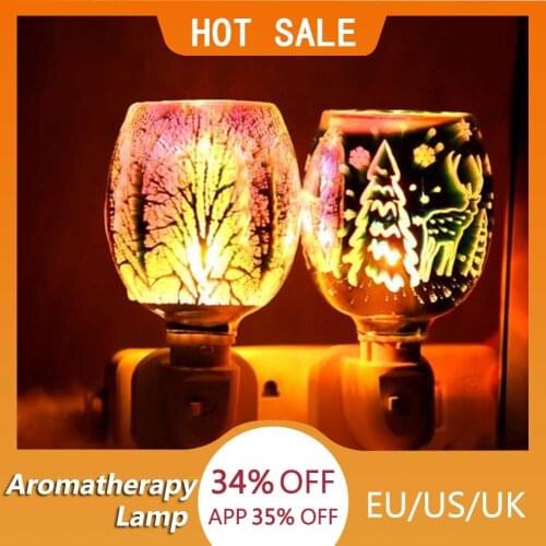EU/UK/US Aromatherapy Lamp Relaxing Wax Melting Heater For Home Bedroom Decoration Dropship