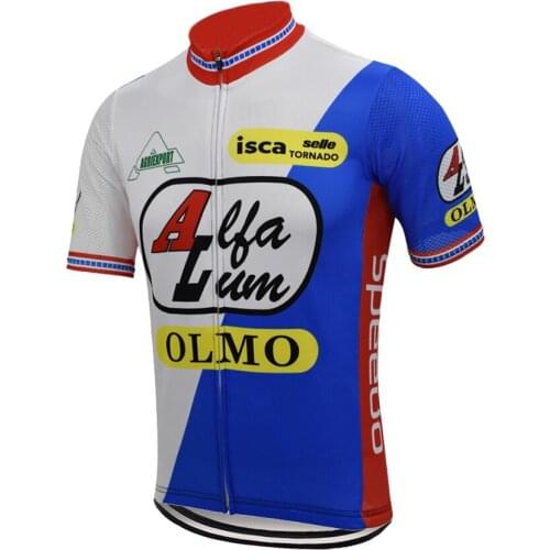 Summer Men Cycling Jersey Short Sleeve Retro Bike Wear Clothing Cajastur