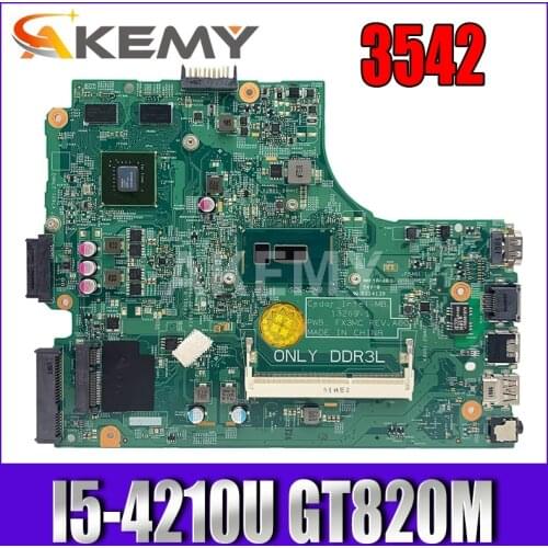 AKemy 13269-1 For DELL inspiron 3542 DELL 3542 3442 5749 motherboard 13269-1 PWB FX3MC REV A00 motherboard I5-4210U GT820/840M
