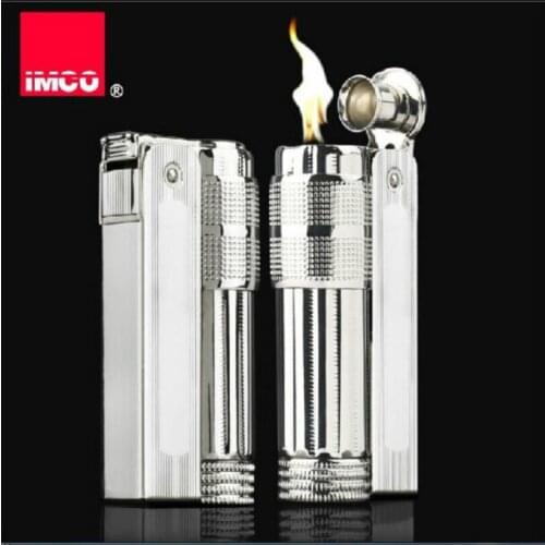 Metal Kerosene Lighter Original IMCO Gasoline Oil Lighter Outside Tool Classic IC-6700 Silver Cigarette Accessories Men Gift