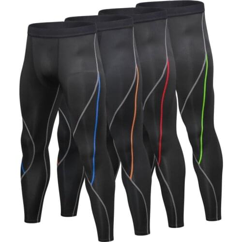 Men Stretcht Compression pants mens Autumn jogger Gym sports running tights fitness elastic marathon quick-drying trousers