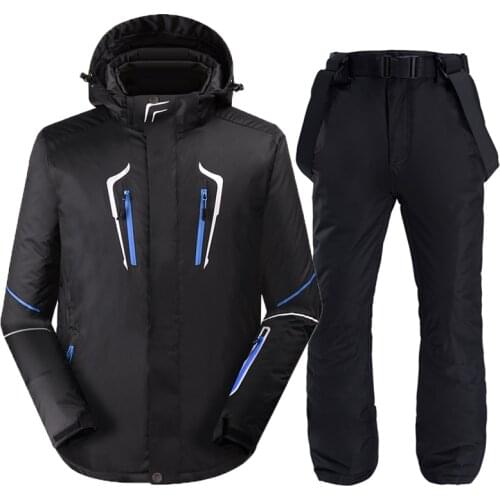 Ski Suit Men Winter Warm Windproof Waterproof Outdoor Sports Snow Jackets and Pants Hot Ski Equipment Snowboard Jacket Men Brand