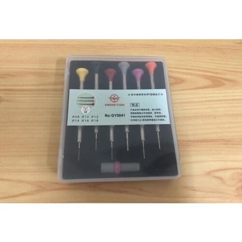 Premium Quality Stainless Steel 0.8~1.8mm Size T-Blade Screwdriver Set of 6 with Spare Blades for Watch Repair